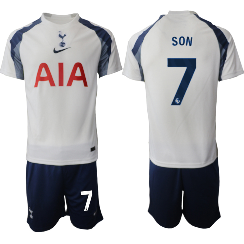Men 2025-2026 Club Tottenham home White #7 Soccer Jersey
